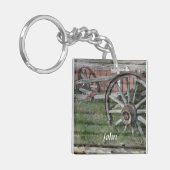 Sleutelhanger western stijlvol tandwielwiel (Voorkant Links)