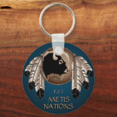 Sleutelhanger Wildlife Art uit de Eerste Naties ge (Voorkant)