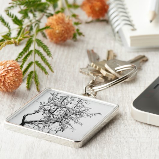 Sleutelhanger winterbomen (Zijkant)