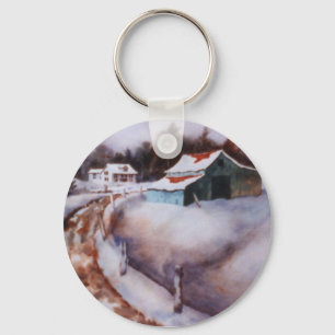 Sleutelhanger winterlandschap