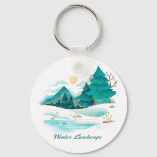 Sleutelhanger winterlandschap