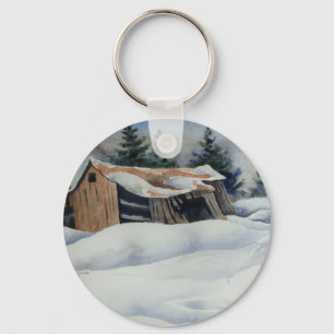 Sleutelhanger winterlandschap