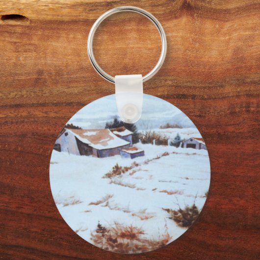 Sleutelhanger winterlandschap (Voorkant)