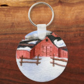 Sleutelhanger winterlandschap (Voorkant)