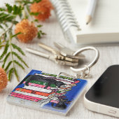 Sleutelhanger "Witch & her Bat-Cats" (Voorkant Rechts)