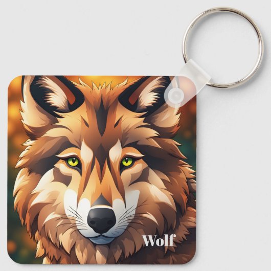 Sleutelhanger Wolf (Achterkant)