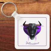 Sleutelhanger-Yellowstone Bizon Sleutelhanger (Voorkant)