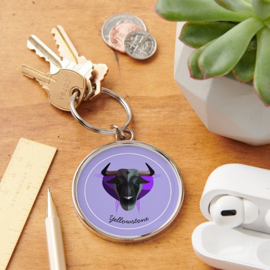 Sleutelhanger-Yellowstone Buffalo Sleutelhanger (Bureau)