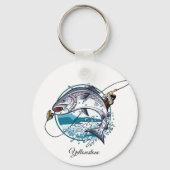 Sleutelhanger-Yellowstone Vissen Sleutelhanger (Voorkant)