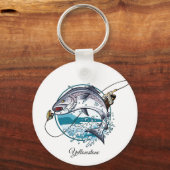 Sleutelhanger-Yellowstone Vissen Sleutelhanger (Voorkant)