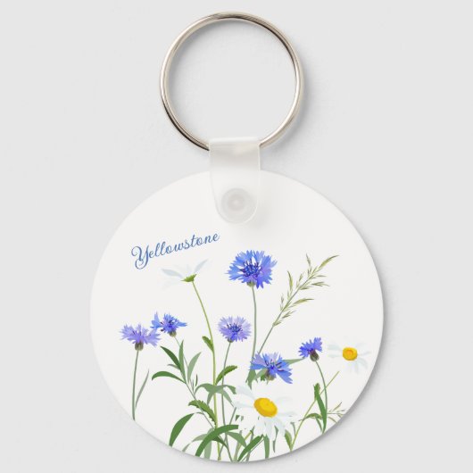 Sleutelhanger-Yellowstone Wilde Bloemen Sleutelhanger (Voorkant)