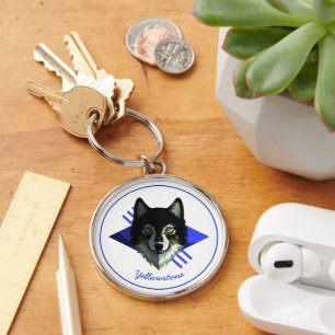 Sleutelhanger-Yellowstone Wolf Sleutelhanger