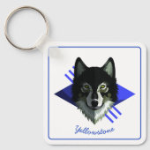 Sleutelhanger-Yellowstone Wolf Sleutelhanger (Voorkant)