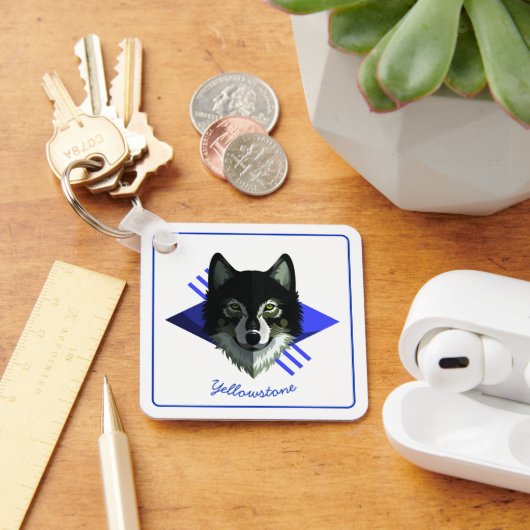 Sleutelhanger-Yellowstone Wolf Sleutelhanger (Bureau)