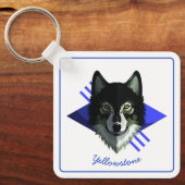 Sleutelhanger-Yellowstone Wolf Sleutelhanger (Voorkant)