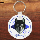Sleutelhanger-Yellowstone Wolf Sleutelhanger (Voorkant)
