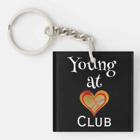 Sleutelhanger Young at Heart Club (voorkant)