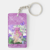 Sleutelhanger Young Girl Sitting (achterkant)