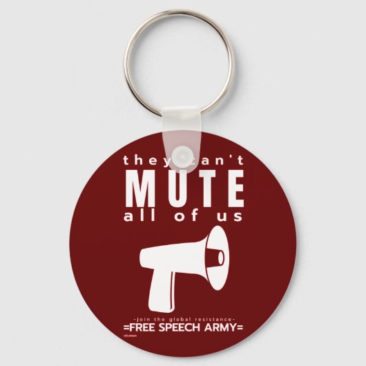 sleutelhanger: "ZE KUNNEN NIET..." Sleutelhanger (Voorkant)