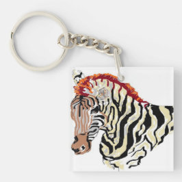 Sleutelhanger/Zebra Sleutelhanger