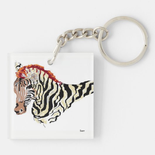 Sleutelhanger/Zebra Sleutelhanger (Achterkant)