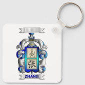 Sleutelhanger Zhang Achternaam En Schild (Achterkant)
