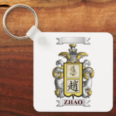 Sleutelhanger Zhao Achternaam En Schild (Voorkant)