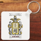 Sleutelhanger Zhao Achternaam En Schild (Achterkant)