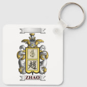 Sleutelhanger Zhao Achternaam En Schild (Achterkant)