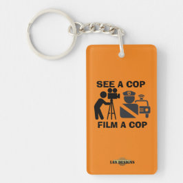 sleutelhanger "ZIE EEN COP FILM A COP"