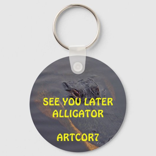 Sleutelhanger - Zie je later alligator (Voorkant)
