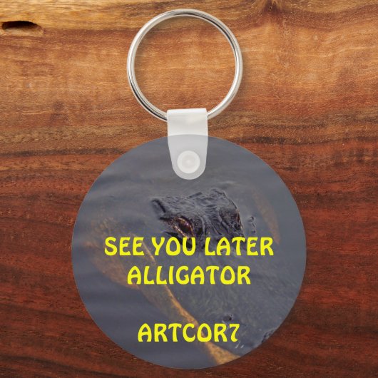 Sleutelhanger - Zie je later alligator (Voorkant)