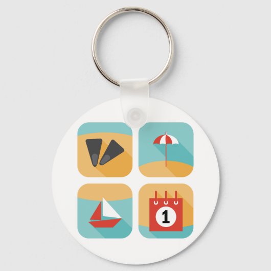 Sleutelhanger zomertijd (Achterkant)