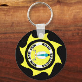 Sleutelhanger ZON EN VUN LOGO (ZWART) (Voorkant)