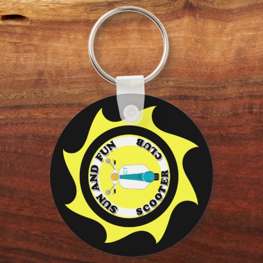 Sleutelhanger ZON EN VUN LOGO (ZWART) (Voorkant)