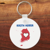 Sleutelhanger Zuid-Korea Kaart (Achterkant)