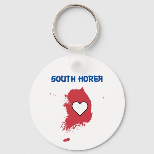 Sleutelhanger Zuid-Korea Kaart (Achterkant)