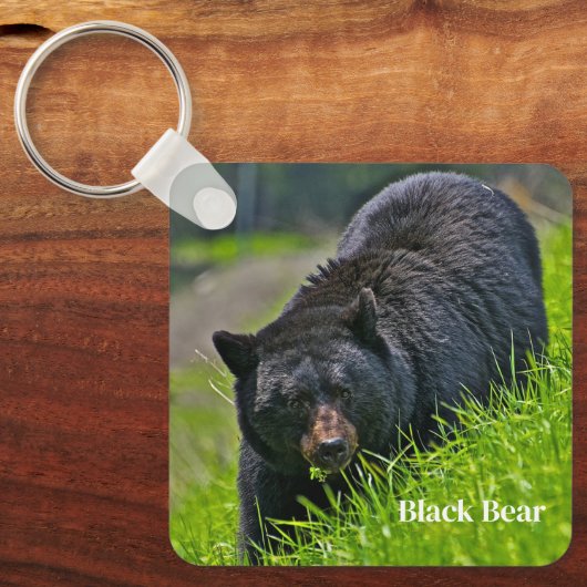 Sleutelhanger-zwart Beer Sleutelhanger (Voorkant)