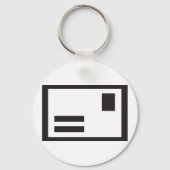 Sleutelhanger zwarte envelop (Voorkant)