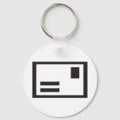 Sleutelhanger zwarte envelop (Achterkant)