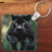 Sleutelhanger zwarte luipaard (Achterkant)