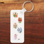 Sleutelhangers: aartsengelen sleutelhanger (Achterkant)