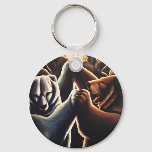 Sleutelhangers beer Art Sleutelhanger Dansende Ber (Voorkant)