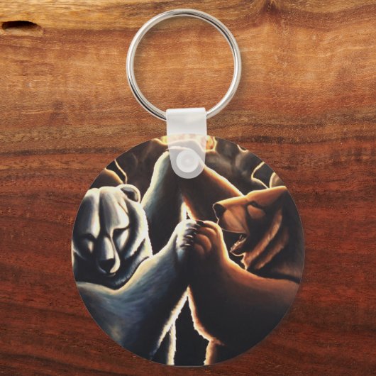 Sleutelhangers beer Art Sleutelhanger Dansende Ber (Voorkant)