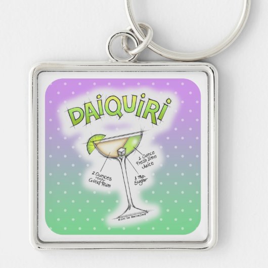 SLEUTELHANGERS - DAIQUIRI RECIPE COCKTAIL ART (Voorkant)
