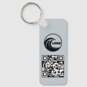 Sleutelhangers Eenvoudig Logo QR Code Zakelijk Bla (Voorkant)