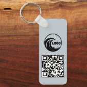 Sleutelhangers Eenvoudig Logo QR Code Zakelijk Bla (Voorkant)