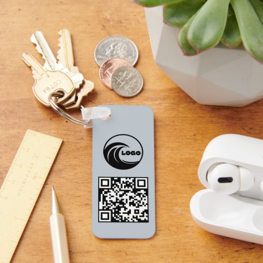 Sleutelhangers Eenvoudig Logo QR Code Zakelijk Bla (Bureau)