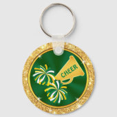 Sleutelhangers. Gepersonaliseerde Cheerleading Gif Sleutelhanger (Achterkant)