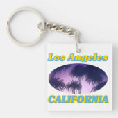sleutelhangers "Los Angeles California Palm Trees" (voorkant)